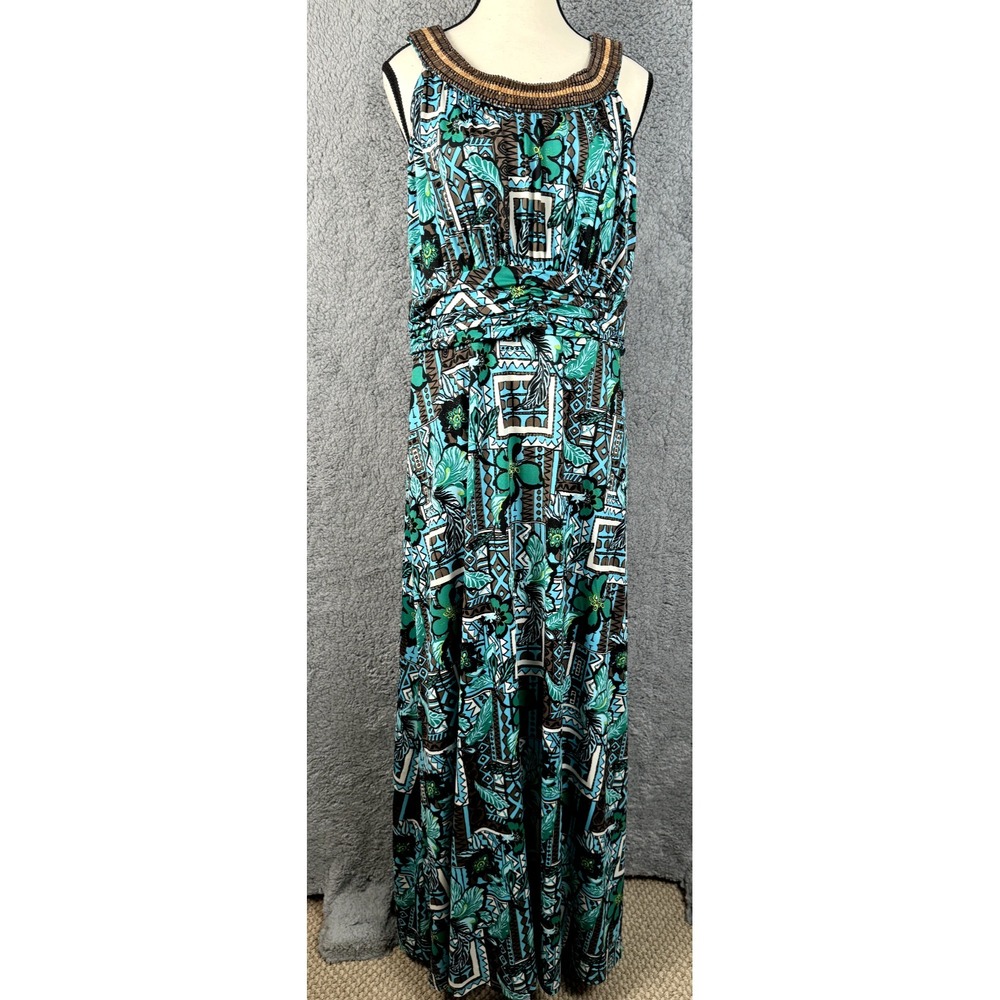Madison Leigh Hawaiian Dress 16 Blue Print Coconutgirl Beachy Summergirl Travel